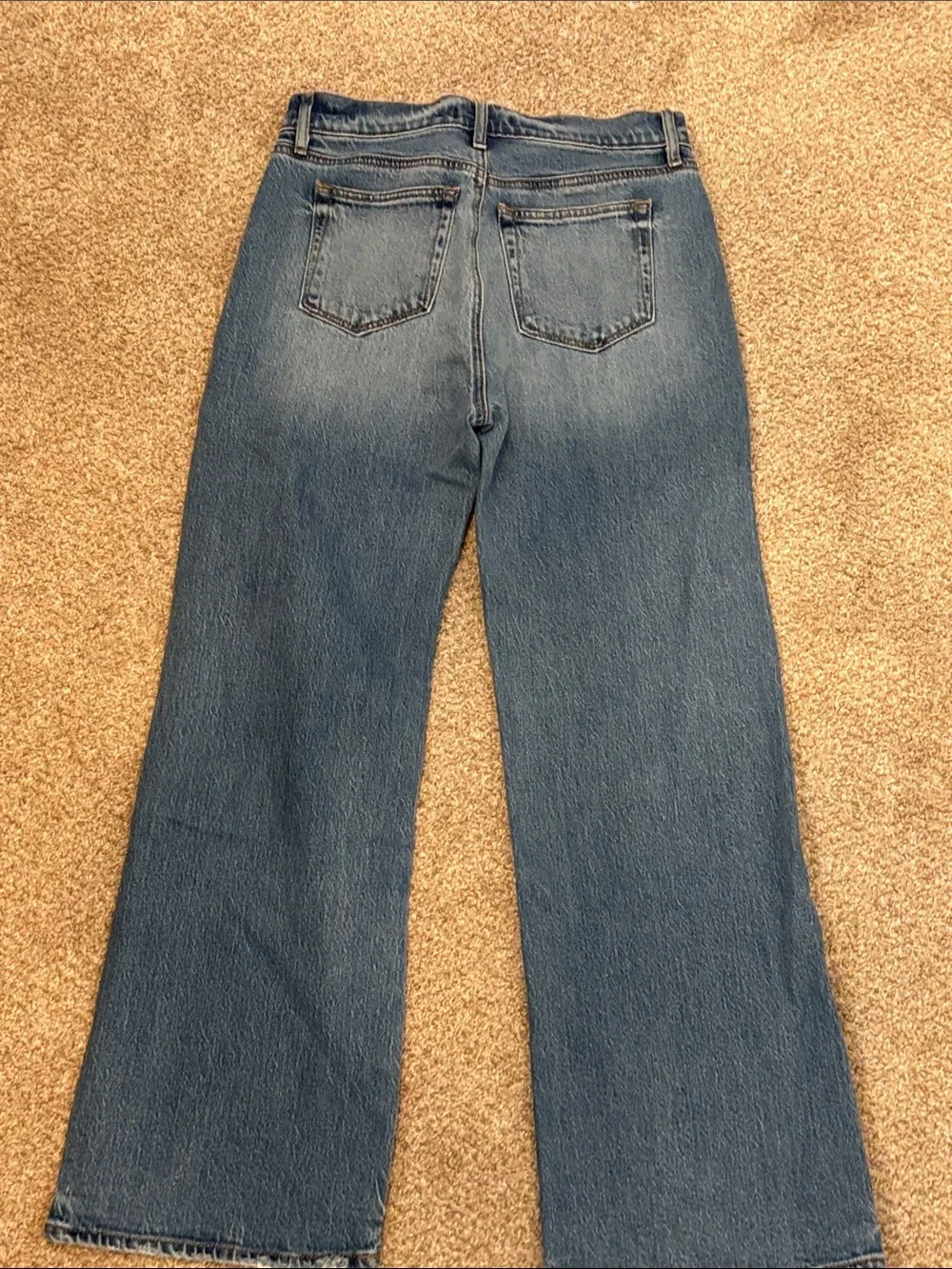 LOFT Medium Blue Wide-Leg Jeans - Picture 4 of 4